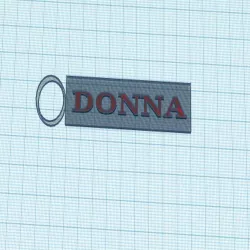 Keychain (with name Donna)