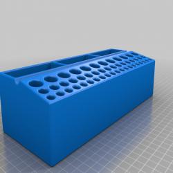 Leatherworking Tool Storage Block by mscalora, Download free STL model