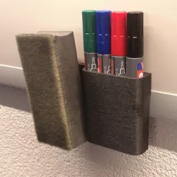 Marker holder for Whiteboard | Edding 250 | 3D printing