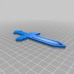Minecraft Sword Bookmark