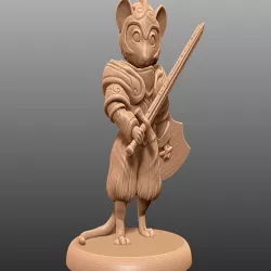 Mouse Knight - Tabletop Miniature
