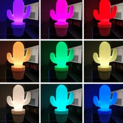 Multicolor Cactus Lamp