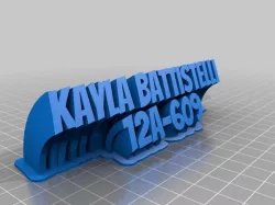 My Customized Sweeping 2-line name plate (KB)