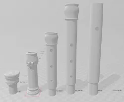 One-key Baroque flute finished version 