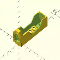 Parametric spring battery holder