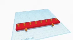 Pegboard 3/8" Drive Socket Holder x 8