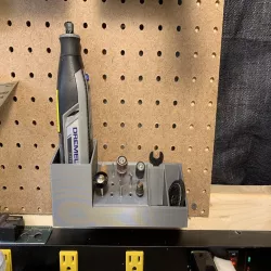 Pegboard Dremel Storage
