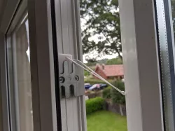 PVC window safety catch