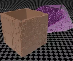 Random generated cube planter 