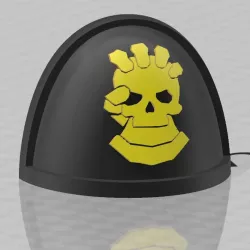 Retributors Chapter Shoulder Pad - Astartes Fan Film