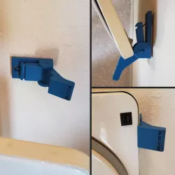 Simple Dryer Door Wall Latch