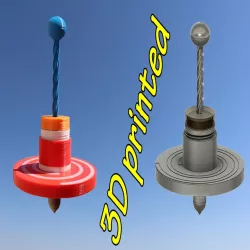 Spinning Top Toy with Coil