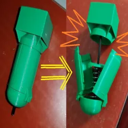 Spring-loaded RC bomb