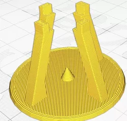 Stand for ScaleRockets' Falcon 1 model