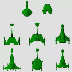 Star Trek starship parts kit expansion #4: FASA Klingon ships part 2