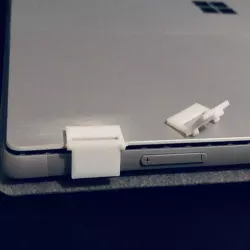 Surface Pro 6 Power Button Protection with flip cover