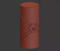 Texture roller - Skull-panel