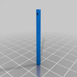 Vertical Bar Customized Pendant "Always Let Your Conscience" 3D Model STL