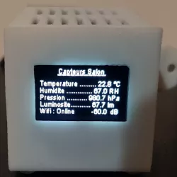 Weather Station Oled 0.96 V2 with Home Assistant