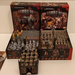 Zombicide Invader insert with card holders and stack-able trays