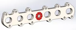 2JZ engine exhaust flange 3D model
