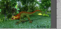 3Dfoin - Fantasy Lizard Low-poly  3D model