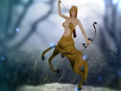 3Dfoin - Female Cantaur Low-poly  3D model