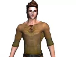 3Dfoin - Peasant Low-poly  3D model