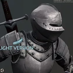Adam Knight Light Version Low-poly  3D model