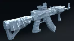 AK 47 Full Customized 3D model