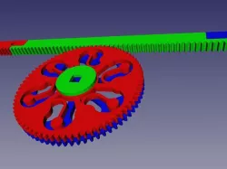 anti backlash gear and liner rack