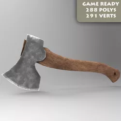 Axe game ready Low-poly  3D model