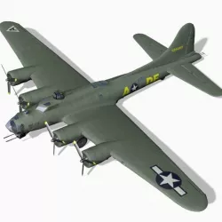 B 17G Flying Fortress for Unity 3D model