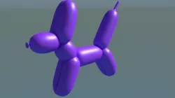 Balloon Dog 3D Model Low-poly  3D model