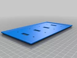 Basic Four Toggle Switch Wall Plate