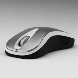 Black, Grey And White Computer Mouse  3D model