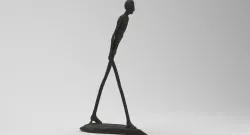 Black Stone Human Figure  3D model