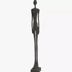 Black Stone Human Figure Sculpture 3D model