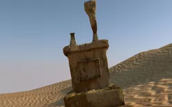 Broken Acient Statue Low-poly  3D model