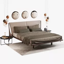 Cattelan italia nelson bed set 3D model
