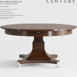 Century Furniture New Traditional Metro Luxe Radial Dining Table 3D model