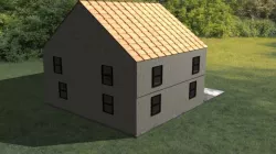 Concrete Carbin Low-poly  3D model
