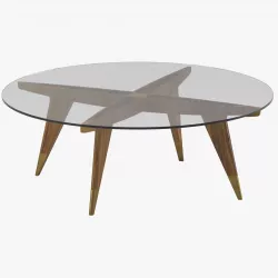 Dark Glass Dinning Table 3D model