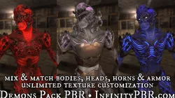 Demons Pack PBR Low-poly  3D model