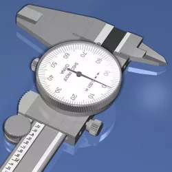 Dial Caliper 3D model