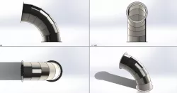 Febricated 90' elbow