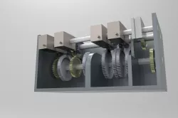 Feed Gear Box of Lathe Machine