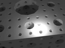 Fractal cube (cylinder version)