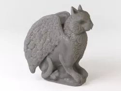 Gargoyle cat 3D model