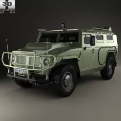 GAZ Tiger-M 2011 3D model